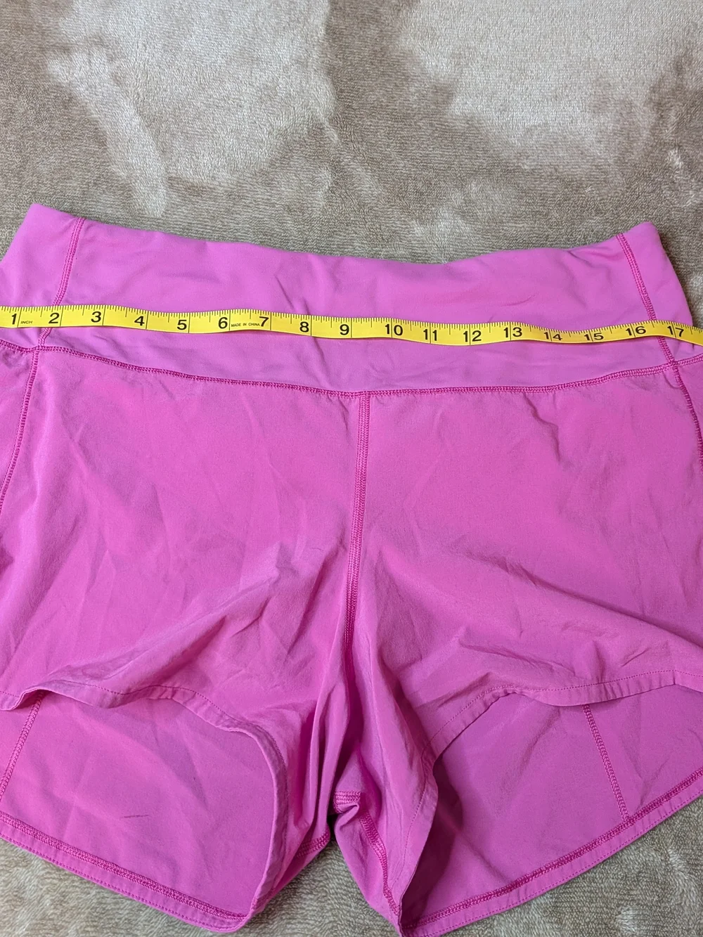 Lululemon Pink Speed Up Running Shorts Size 10